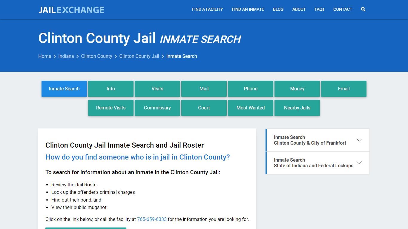 Clinton County Jail Inmate Search - Jail Exchange