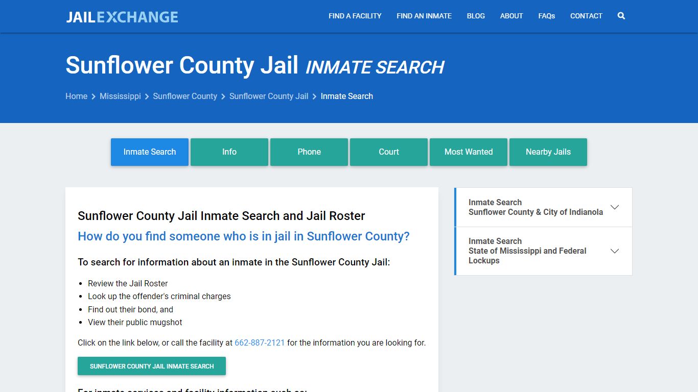 Inmate Search: Roster & Mugshots - Sunflower County Jail, MS